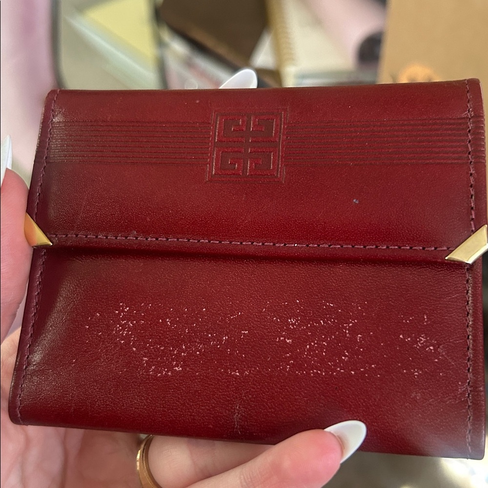 Givenchy Red Leather Wallet - Picture 3 of 5
